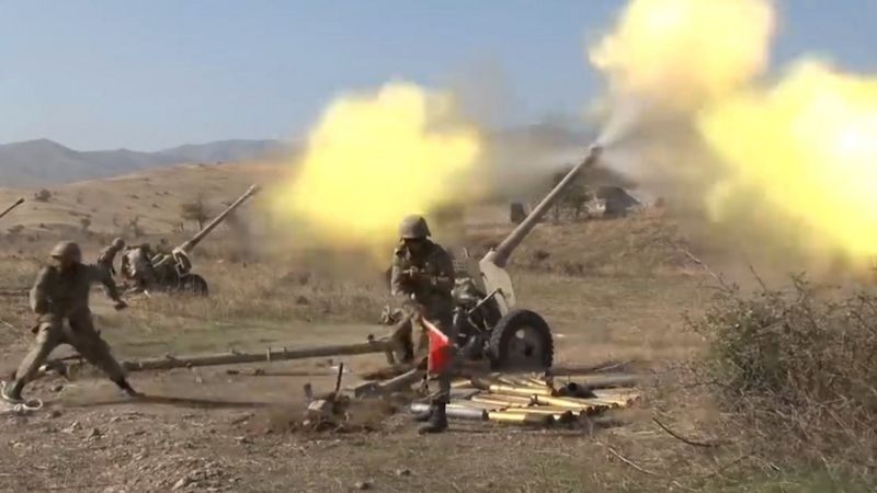 Nagorno-Karabakh conflict: US-brokered truce frays shortly after beginning